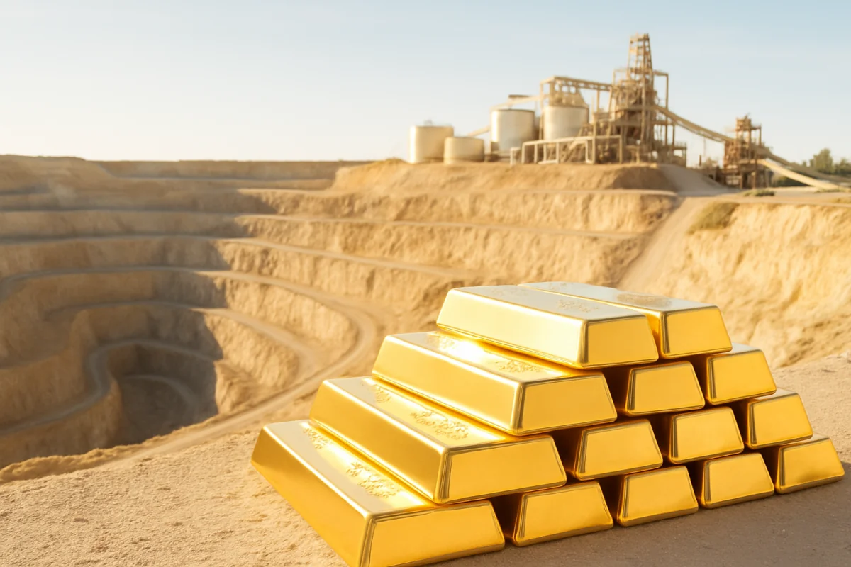 Золотодобыча B2Gold: золотые слитки и открытый карьер, рудники в Африке и Канаде (Fekola, Goose) — тикер BTG