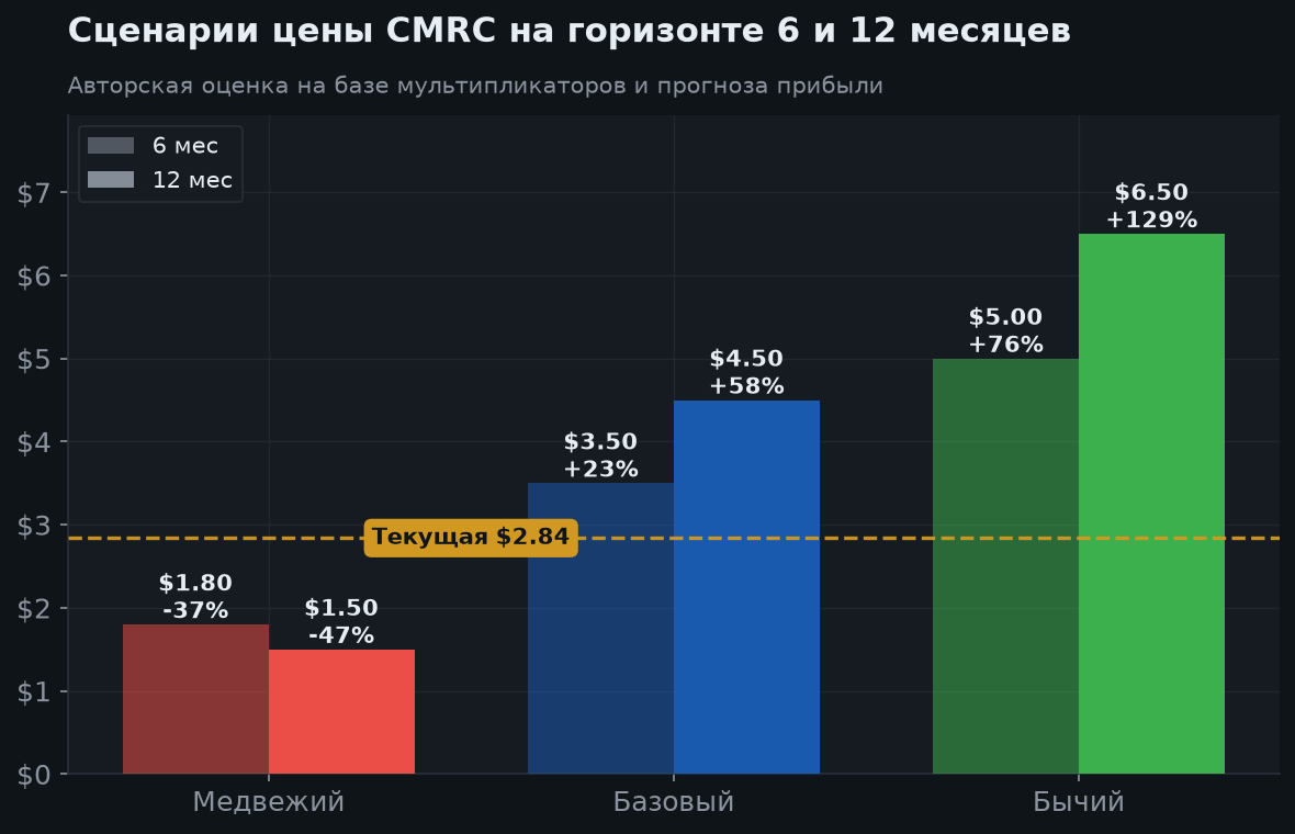 8. Сценарии на 6 и 12 месяцев