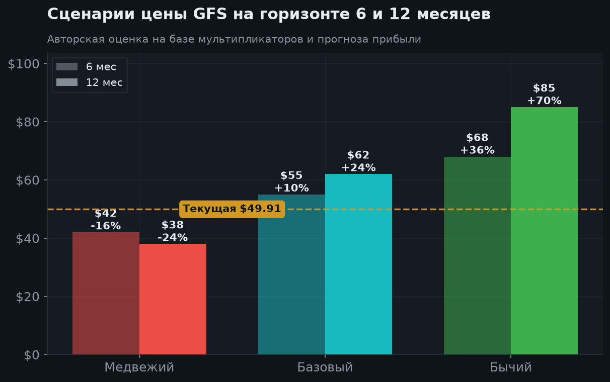 6. Сценарии на 6 и 12 месяцев