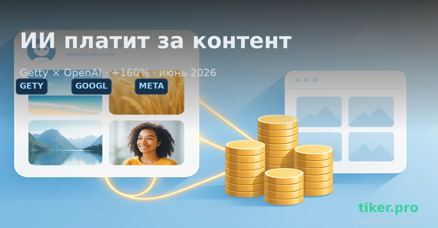 Getty Images +160% на сделке с OpenAI: ИИ начинает платить за контент