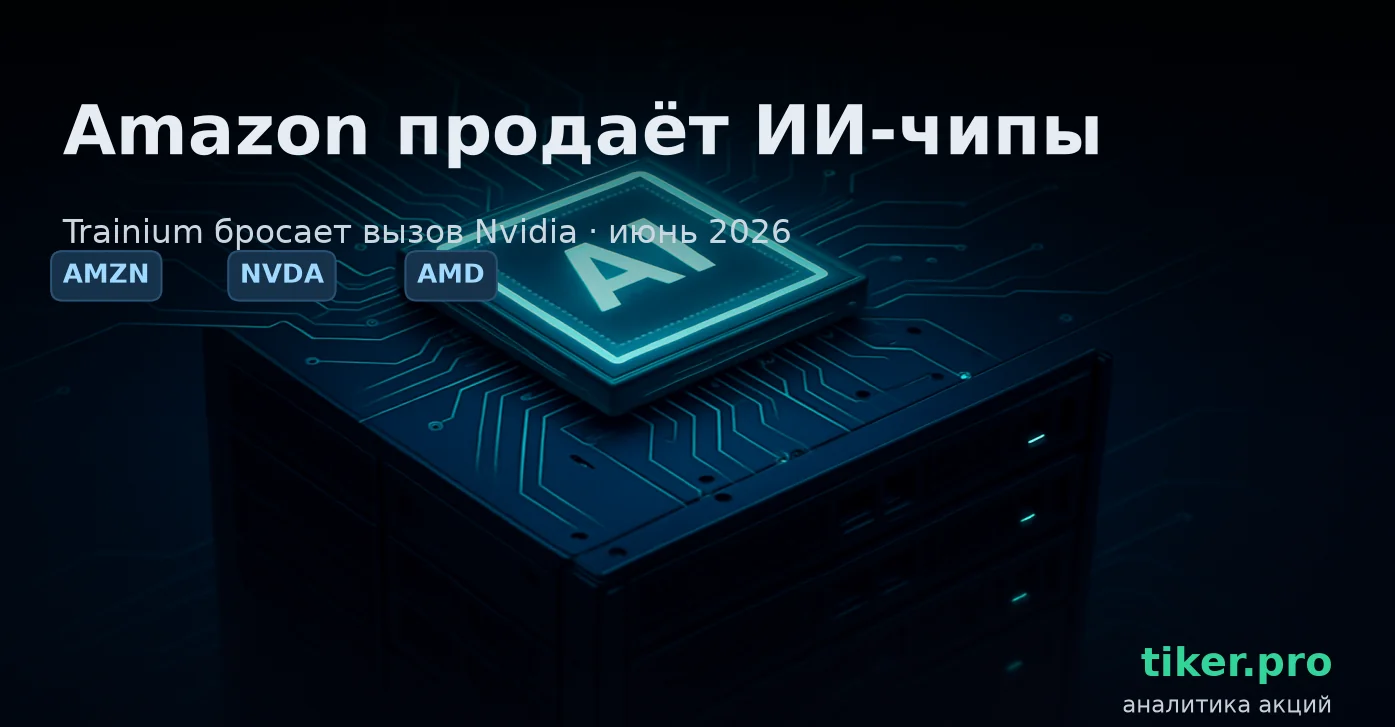 Amazon вырос на 3% на новостях о продаже ИИ-чипов Trainium. Новый вызов для Nvidia?