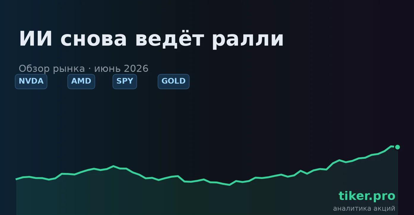 Рынок в июне 2026: ИИ снова ведёт ралли, а ФРС добавляет нервозности