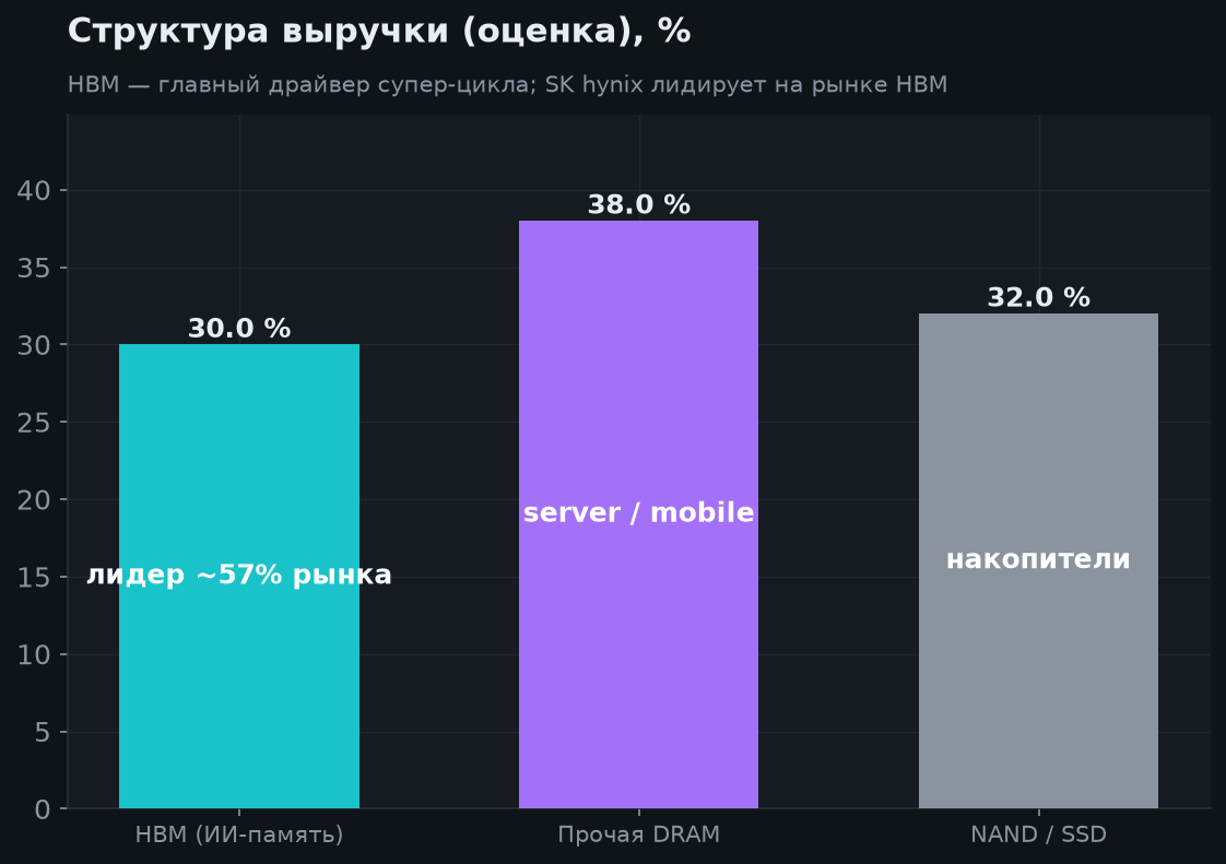 3. Структура бизнеса: DRAM, HBM, NAND