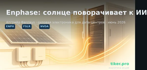 Barclays повысил Enphase (ENPH): солнечная энергетика разворачивается к ИИ-дата-центрам — но не переоценка ли это?