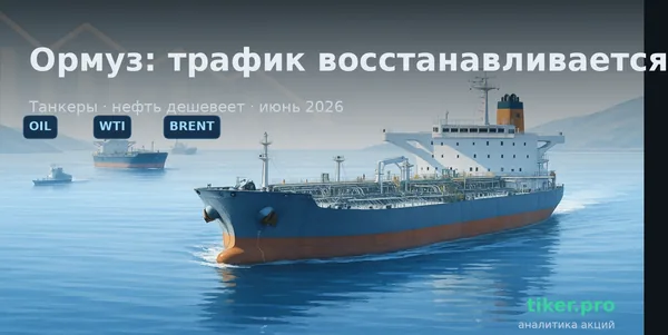 Трафик в Ормузском проливе восстанавливается, но не до довоенного: нефть дешевеет